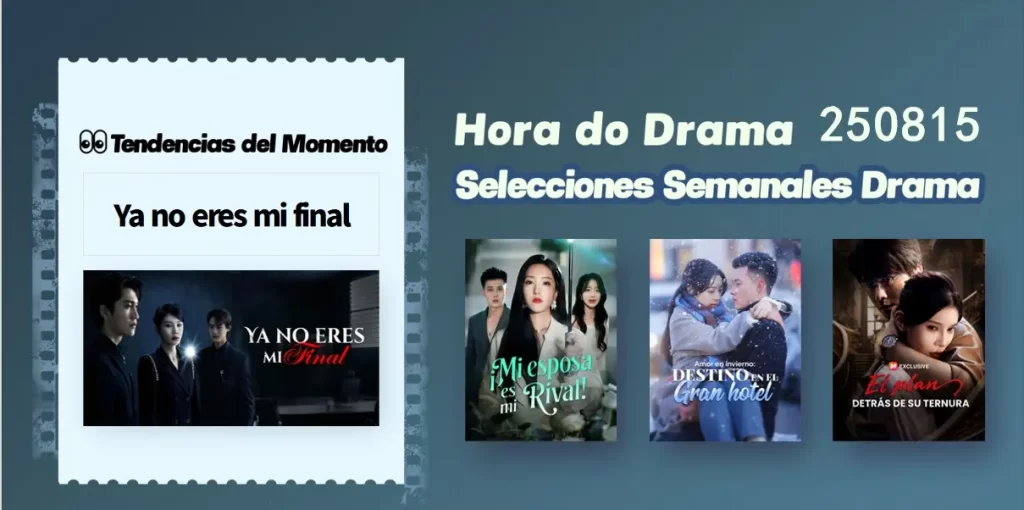 Top 5 Semanal de Dramas | Actualizado el 0815